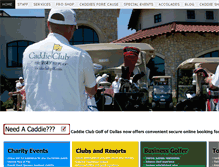 Tablet Screenshot of caddieclubgolf.com